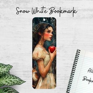 Snow White Fairytale Metal Bookmark – Princess Gift for Book Lovers